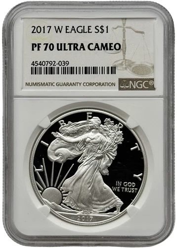 2017-W Proof 1 oz American Silver Eagle NGC PF70 Ultra Cameo