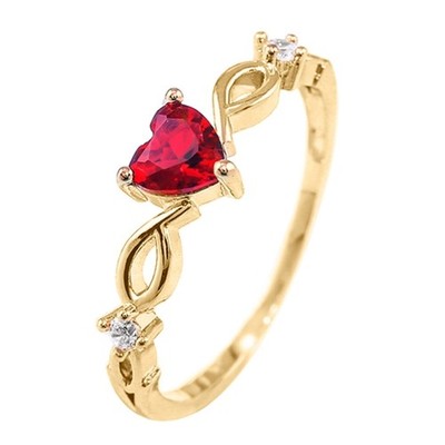 Love Heart Promise Ring Inlaid Zircon Fashion Stackable Ring Jewelry