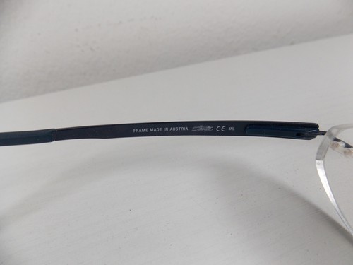 Silhouette 5555 70 4540 Navy Blue Titanium Eyeglasses - Picture 6 of 14