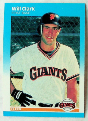 1987 Fleer Rookie Baseball Card Will Clark #269 | eBay