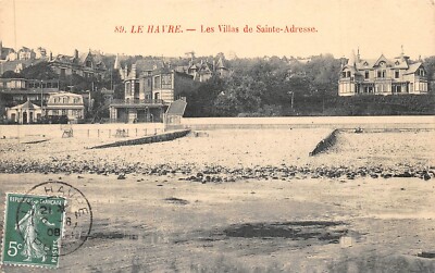 CPA Sainte-Adresse (76 Seine Maritime) – La Hève, Tabac, Chemins De Fer, Tramway, Villas (vers 1900)
