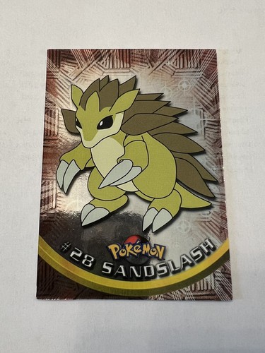 Topps Sandslash #28 Silver Foil Pokemon Holo LP