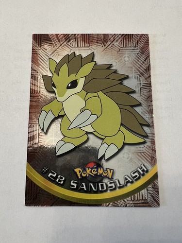 Topps Sandslash #28 srebrna folia Pokemon Holo LP - Zdjęcie 1 z 3