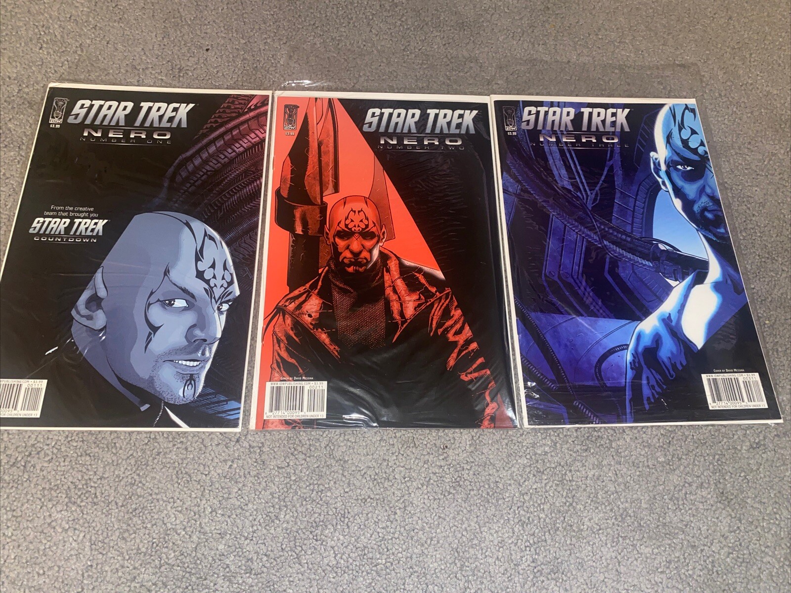 star-trek-nero-comic-1-3-2009-idw-amazing-condition-eric-bana-rare