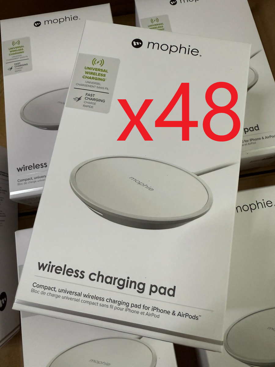 Zagg Mophie Wireless Charging Pad White WHOLESALE X48pcs MOPHIE QI