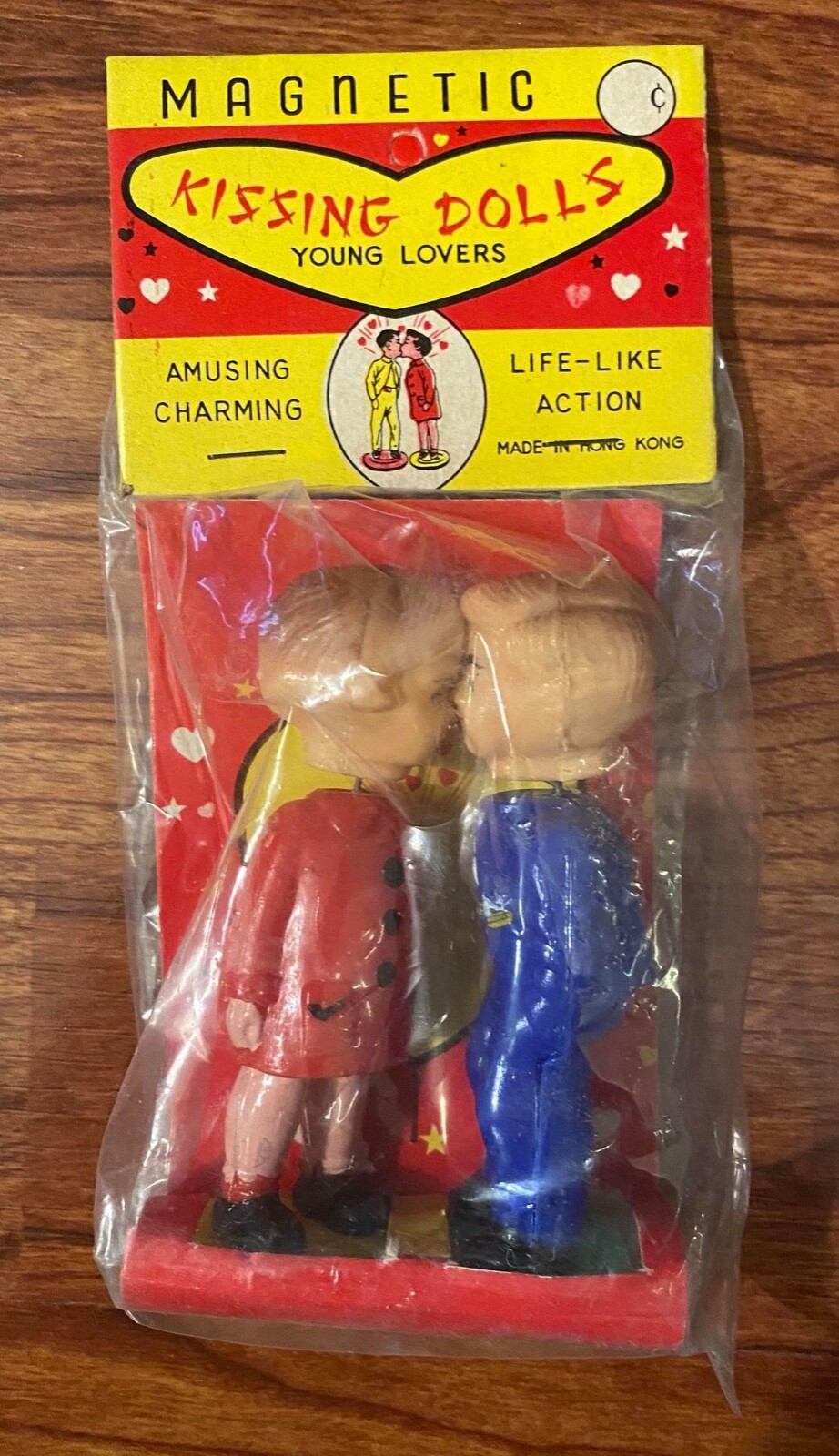 Vintage Kissing Dolls Young Lovers Hong Kong Unused in