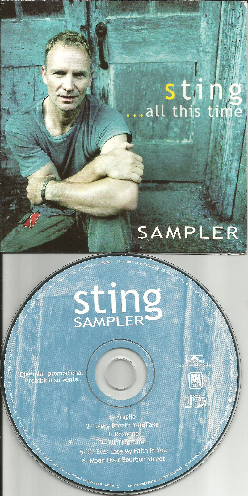 The Police STING SAMPLER w/ 6 RARE LIVE TRX SPAIN CD single USA Seller 2001 MINT