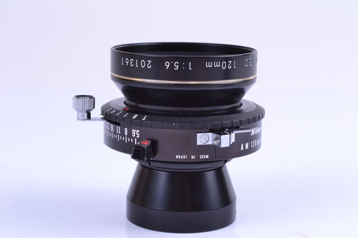 Nikon Nikkor-AM * ED 120mm f/5.6 Large Format Lens & Copal 0 Shutter - Beautiful
