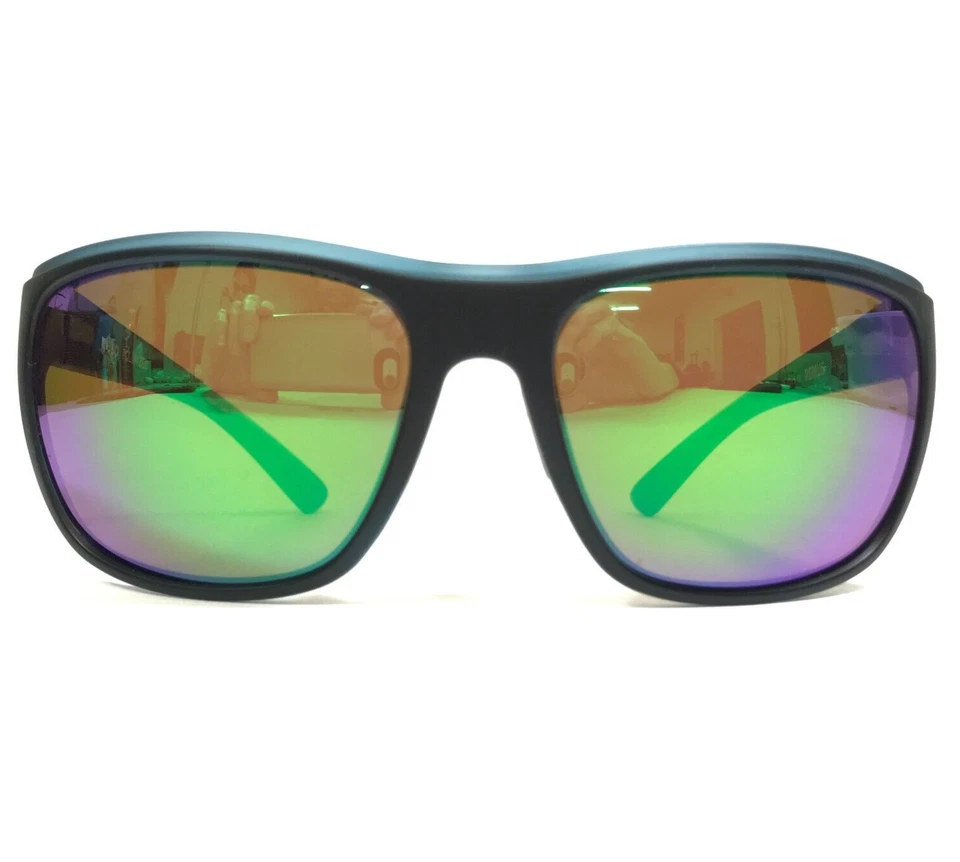 Gafas de sol REVO RE1023 19 REMUS mate negro azul marcos envolventes con lentes verdes Foto 2 de 4