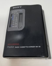 Sony Walkman radio Cassette player WA-35 WA35 SOLD AS IS OR FOR REPAIR