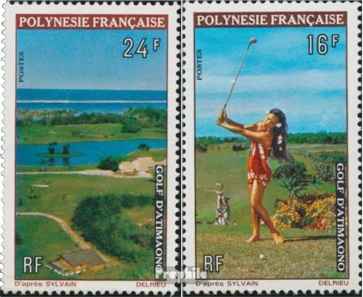 French Polynesian Golf Stamps