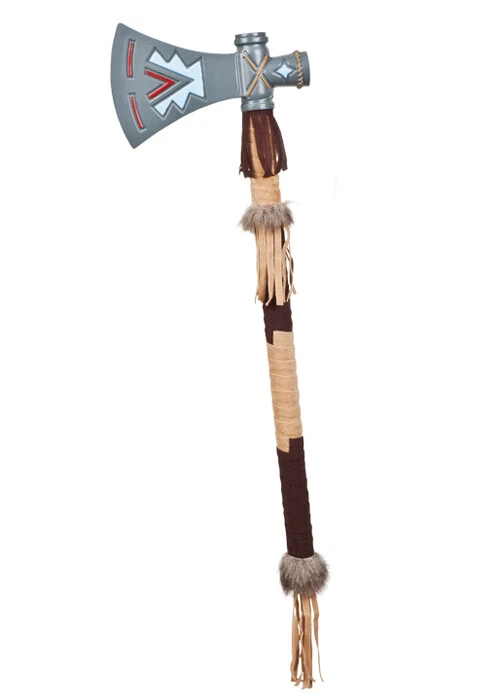 BOLAND Native Indian Tomahawk Style Fancy Dress Plastic Cosplay Prop Grey Axe Wild West