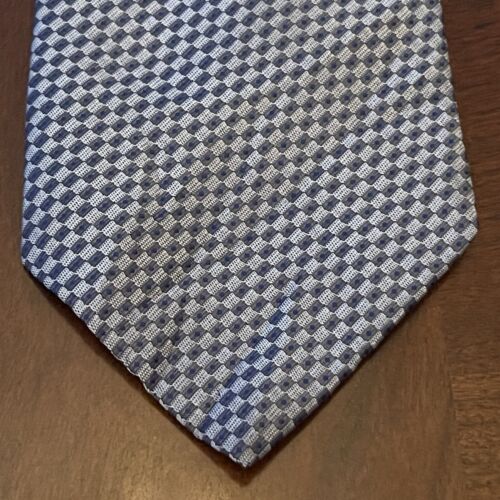 Vintage John Henry Blue 100% Imported Silk Men’s Neck Tie Made In USA