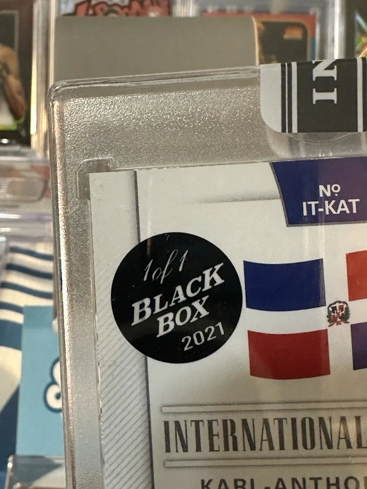 Karl Anthony Towns 1/1 Auto 1 of 1 Black Box National international Treasures - Image 4 of 4