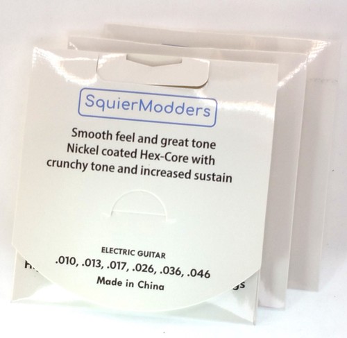 3er-Pack SquierModders Hex-Core nickelumwundene Gitarrensaiten (10-46) - Bild 2 von 5