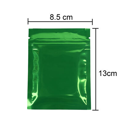 Glossy Silver Smell Proof Mylar Bags – 3x4 Inches, Resealable Zipper, 3 Mil (100/500)