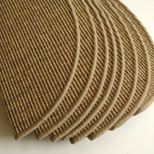 Restposten 9 Stufenmatten Sisal Premium Fein Natur Halbrund