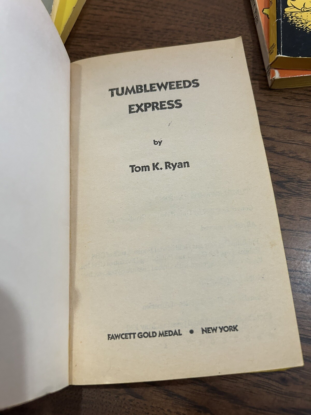 Tumbleweeds Express by Tom K. Ryan 1981 Paperback Fawcett Gold Medal 1st COMICS