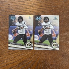 shedeur sanders Lot Of 2 2023 Bowman Chrome University 1st Bowman #16 Rookie RC