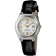 Casio LWQ-10LJ-1A1JF Women's Watch Solar Radio Wave Silver Black Slim Japan New