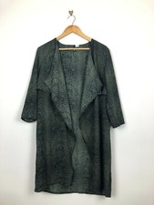 H&m Divided Waterfall Front Crocodile Print Light Jacket/coverup Size 10