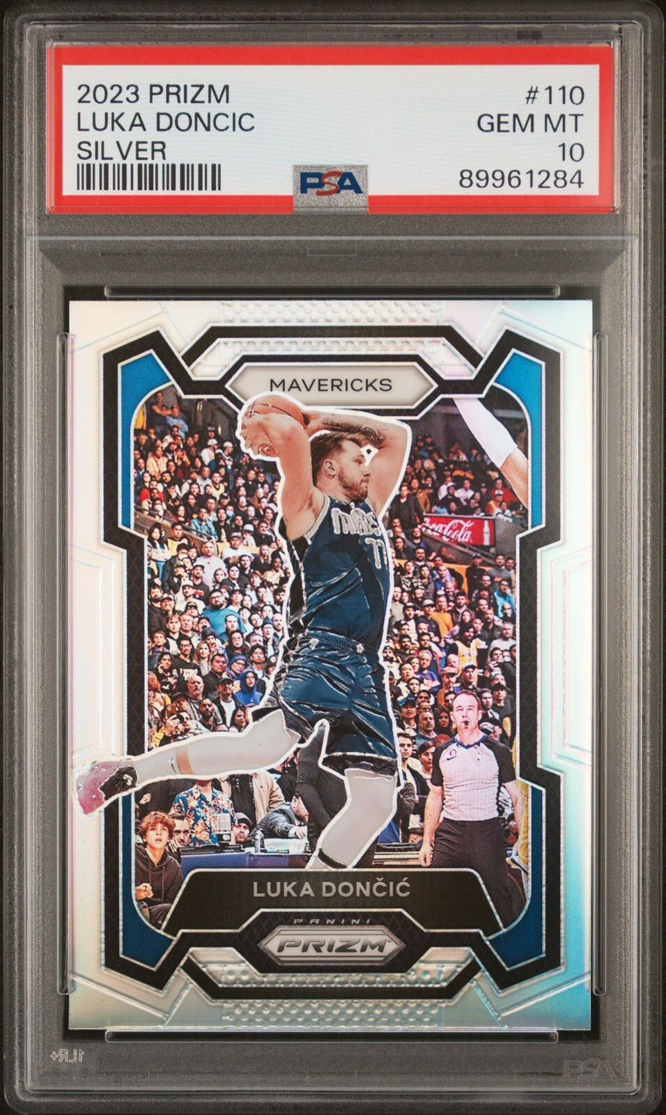 2023-24 Panini Prizm Luka Doncic #110 Silver PSA 10