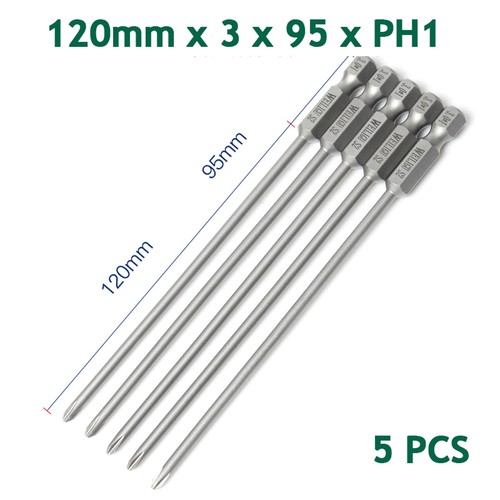Phillips Screw Driver Bit Quick Release 1/4"Hex Shank Magnetic Tip PH0/PH1/PH2 - Picture 43 of 58