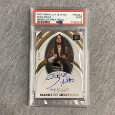 2022 Panini Immaculate Collection WWE Marks of Greatness Solo Sikoa PSA 9