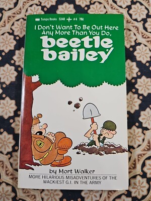 NOS VTG Don't Want To Be Here Beetle Bailey #4 PB Comic BOOK (c)1970 Mort Walker