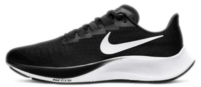 Nike Men's Air Zoom Pegasus 37 Running Shoes Black White Size 7 BQ9646-002