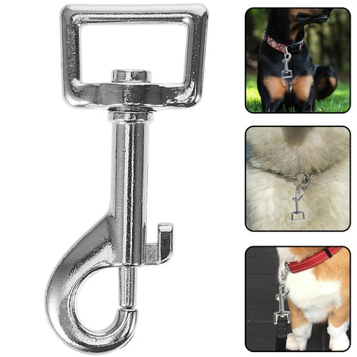 4pcs Dog Chain Buckle Dog Metal Buckle Clip Dog Strap Swivel Clip Dog Leash