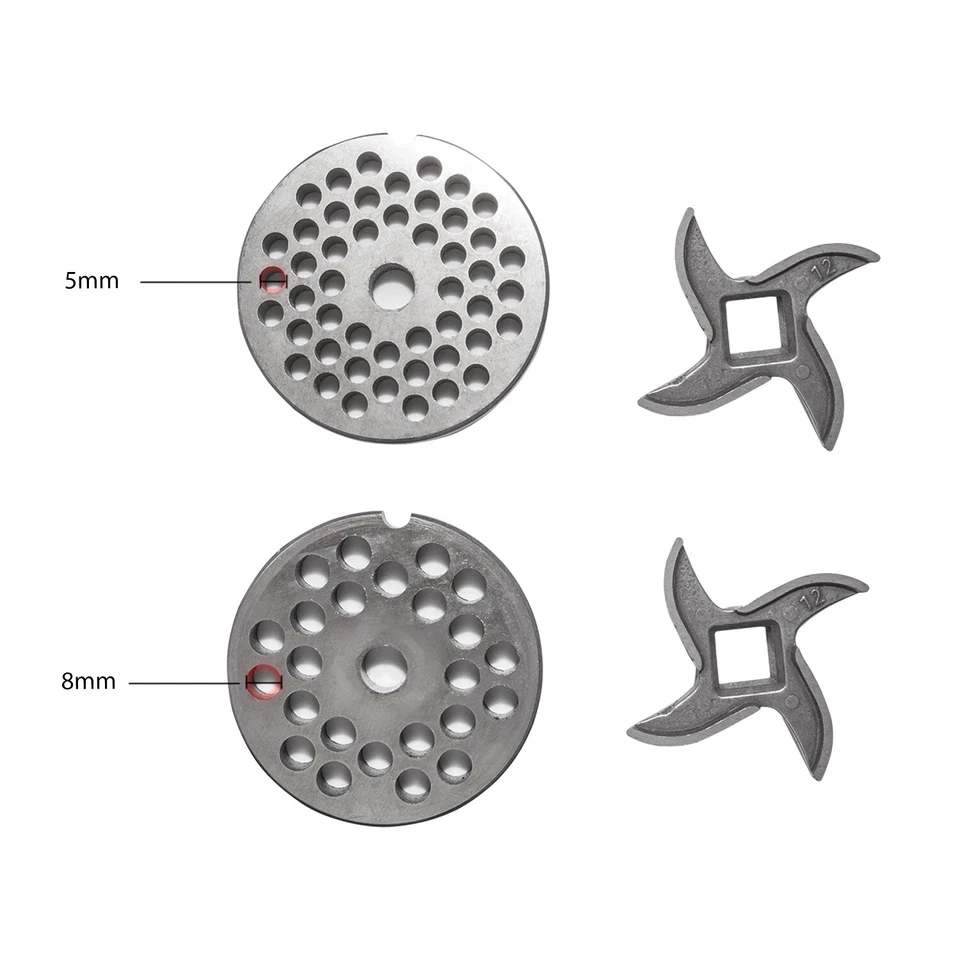 Molinillo de carne comercial GR-TC12 | Rellenora eléctrica de salchichas | 110 V Foto 3 de 4