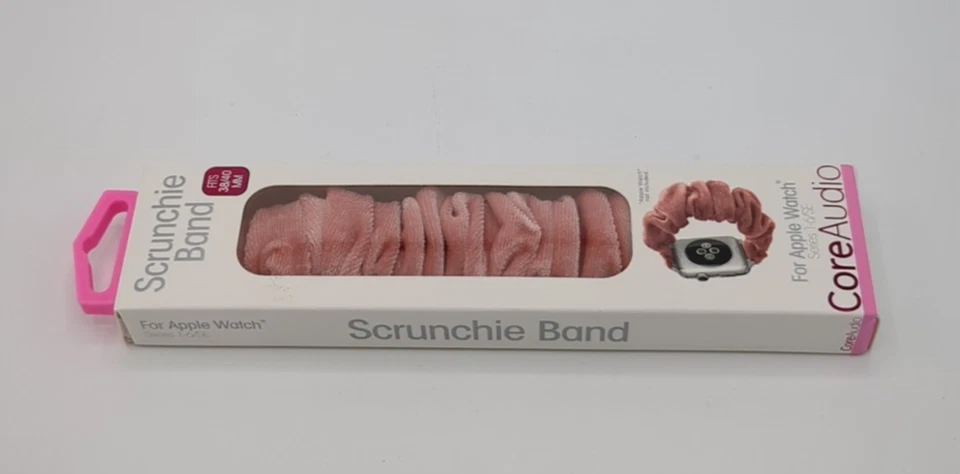 Apple Watch Scrunchie Banda 1-6/SE Rosa Accesorio de Muñeca NUEVO Foto 3 de 4