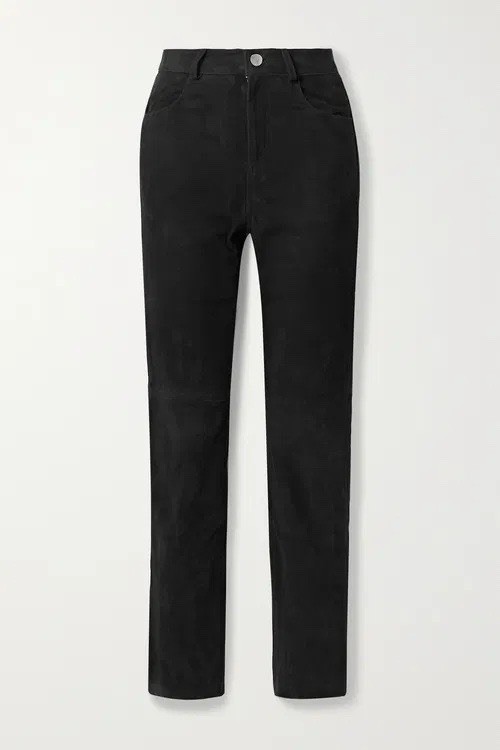 Free People x Deadwood Phoenix Suede Straight-Leg Pants Sz 10 NWT