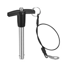 T Handle Locking Pins, Push-Button Quick Release Pin with Lanyard (9.5mm-60mm)