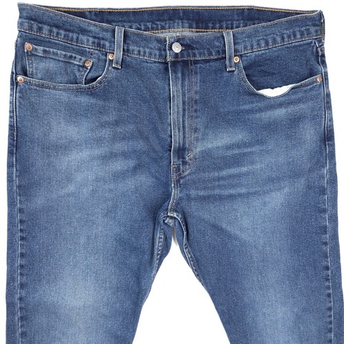 Levis 512 Jeans Mens 38x30 Blue Denim Slim Taper Fit Dark Wash Stretch 12" Rise - Picture 2 of 8