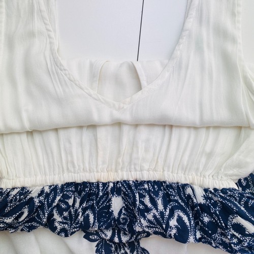 SILVIAN HEACH Women White V Neck Sleeveless Maxi Dress Size S - Picture 8 of 8