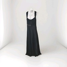 Calvin Klein Black Sleeveless Waist Maxi Dress Women's SZ 6