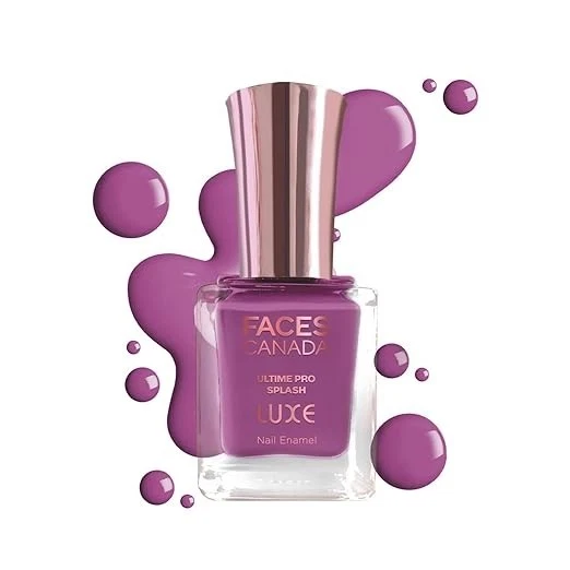 FACES CANADA Ultime Pro Splash Luxe Nail Enamel - Purple Punch (L51), 12ml | Glo