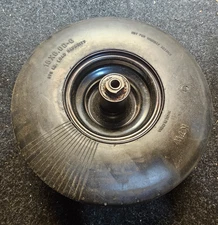 (QTY 1) KTW 15X6.00-6 Semi Run Flat Solid Lawn & Garden Tire & Wheel 570 LB Max