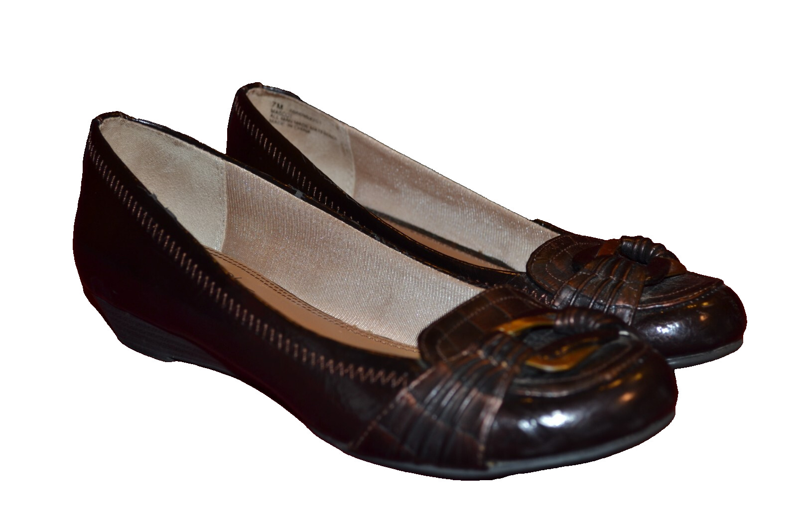 Loafers Low Wedge Slip-On Life Stride Mascot Buckle Women's 7 Casual Comfort-image