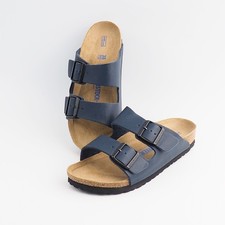 Birkenstock Arizona Birkibuc Blue Shoes Suede Leather Sandals Unisex US 6-12