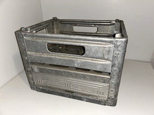 Vintage Arden Farms Aluminum Milk Crate