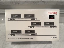 Marklin 47070 Container Car Set with Convertible Truck Transport Units Full Set