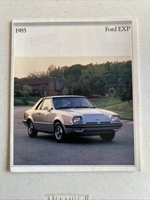 1985 Ford Exp Showroom Advertising Sales Brochure Includes Paint Codes