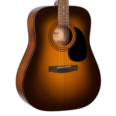 Cort AD810 Dreadnought Acoustic Guitar - Satin Sunburst - Open Box