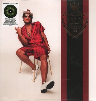 Bruno Mars 24k Magic LP Vinyl Europe Atlantic 2024 Translucent Forest Green mit
