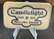 Vintage Candlelight Cafe & Bar Hot Blues Portland Oregon Button Pinback Closed 2