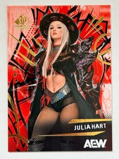 Julia Hart 2025 Upper Deck AEW SP Game Used Red Parallel SP