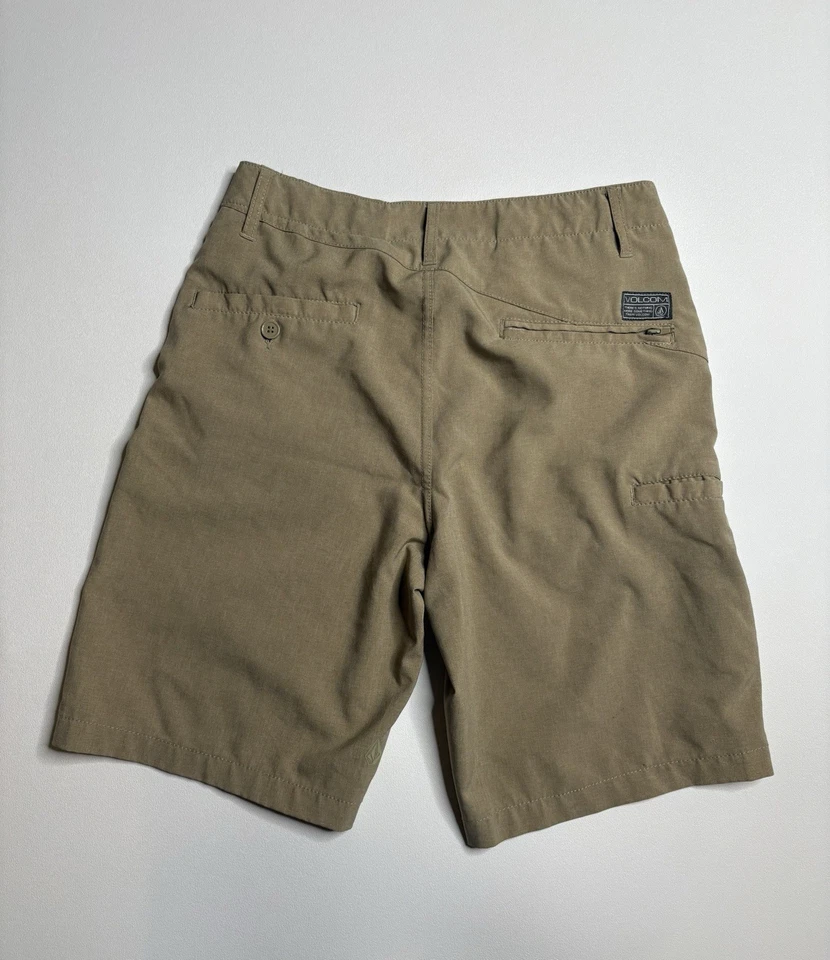Volcom Surf And Turf 4 Way Stretch Tan Chino Skate Surf Shorts Mens 28 - Image 4 of 4